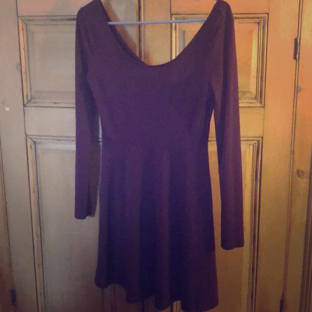 Divided Purple stretch skater dress sz M